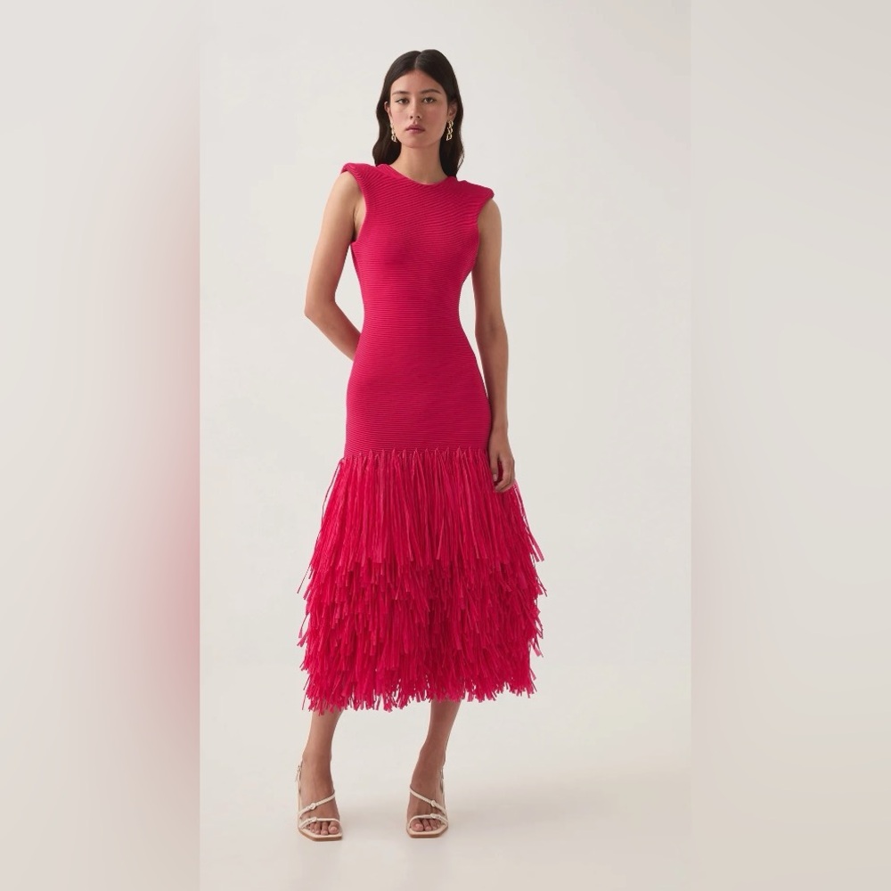 Brand New-Aje raffia dress size M